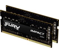 Kingston Memory DDR4 Fury Impact SODIMM 32GB(2*16GB)/3200 CL20 | KF432S20IBK2/32 | 0740617318388