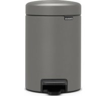 Kosz na śmieci Brabantia Brabantia Pedal Bin Newicon 3 L Mineral Concrete Grey | 126260 | 8710755126260
