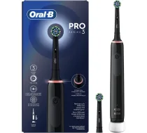 Oral-B Pro 3 3000 Cross Action Toothbrush Black | Pro 3 3000 Cross Action bk | 8006540759790
