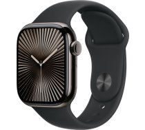 Apple Watch Series 10 LTE 42mm Slate Titanium Case with Black Sport Band - S/M | MWXG3QF/A | 0195949563980
