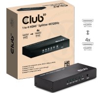Club 3D Club3D HDMI Splitter 1 wejście -> 4 wyjścia 4K120Hz UHD retail | CSV-1385 | 8719214473198