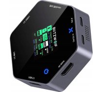 Blitzwolf Stacja dokująca 8w1 Blitzwolf BW-TH16 USB 100W LCD Smart Display USB-C 3.1, 2xUSB-A 3.1, USB-C PD 100W, HDMI 4K60hz, TF/SD 3.0, HD 4K@60hz | BW-TH16 | 5906168439230 | 070833