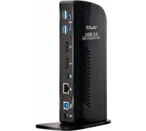 Club 3D Club3D 4K Dockingstation 60Hz USB3 ->6xUSB3/2xDP/LAN/Audio black | CSV-1460 | 8719214470777