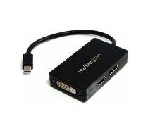 Adapter AV StarTech DisplayPort Mini - HDMI - D-Sub (VGA) - DVI-D Black (MDP2DPDVHD) | MDP2DPDVHD | 0065030844338