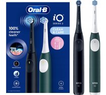 Oral-B iO Series 2 Electric Toothbrush + 2nd Handle Night Black/Forest Green | 8700216612418 | 8700216612418