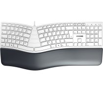 Klawiatura Cherry KC 4500 ERGO klawiatura USB QWERTZ niemiecki White | JK-4500DE-0 | 4025112102509