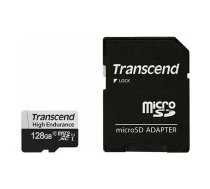 CARD microSD Card 128GB Transcend SDXC USD350V w/Adapter | TS128GUSD350V | 0760557843368