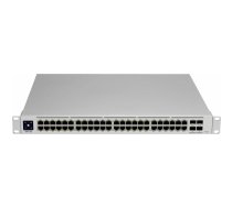Ubiquiti UniFi Pro 48-Port PoE Managed L2/L3 Gigabit Ethernet (10/100/1000) Power over Ethernet (PoE) 1U Silver | USW-Pro-48-POE | 817882027656 | SWTUBQZAR0033