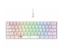 Klawiatura gamingowa Havit KB903L (biel transparentna) | KB903Lwt | 6939119028862