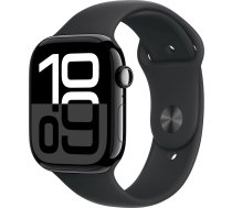 Apple Watch Series 10 LTE 46mm Diamond Black Aluminum Case with Black Sport Band - M/L | MWY43QF/A | 0195949564048 | Q502-082