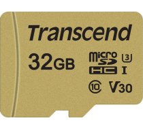 CARD microSD Card 32GB Transcend SDHC USD500S w/Adapter | TS32GUSD500S | 0760557841227