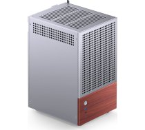 Jonsbo T6 PC Case, Mini-Tower, Mini-ITX, Tempered Glass, Wood - Silver | GEJB-154 | 6970620554037 | T6 SILVER
