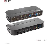 Club 3D Club3D síťový přepínač - , DP/HDMI KVM - Dual DP 4K 60Hz | CSV-7210 | 8719214472238