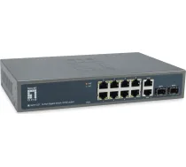 Level One 10x GE GEP-1221 2xGSFP 19" 150W 8xPoE+ | GEP-1221 | 4015867227978