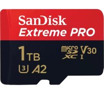 SanDisk microSDXC Extreme Pro 1TB 200/140 MB/s A2 V30 UHS-I U3 | SDSQXCD-1T00-GN6MA | 0619659188535