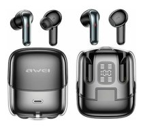Słuchawki Awei AWEI słuchawki Bluetooth 5.3 T79 ENC TWS + stacja dokująca Black/black | 6954284011747 | 6954284011747
