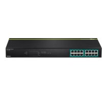 TRENDnet 16 Port Gbit L2 PoE+ 250W Metall | TPE-TG160G | 0710931160277