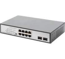DIGITUS 8-Port Gigabit 180W PoE Unmanaged Black | DN-95140 | 4016032467380