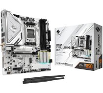 ASRock Motherboard B850M STEEL LEGEND WIFI AM5 4DDR5 HDMI/DP mATX | B850M Steel Legend WiFi | 4711581490499 | PLYASRAM50050