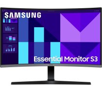 68,0cm/27" (1920x1080) Samsung Essential S3 S39GD S27D396GAU 16:9 FHD VA Curved 4ms 100Hz D-Sub HDMI VESA Speaker Black | LS27D396GAUXEN | 8806095846903
