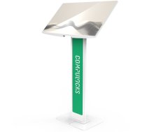 Compulocks Brandable VESA Floor Stand for Screens Up to 32 Inches - Aufstellung - fur LCD-Display - brandable, mit grosser Basisplatte - weiss - Bildschirmgrosse: bis zu 81,3 cm (bis zu 32 Zoll) - Bodenaufstellung | 140WLBPW | 810157342522
