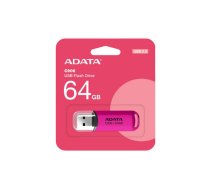 ADATA | USB Flash Drive | C906 | 64 GB | USB 2.0 | Pink | AC906-64G-RPP | 4711085945105