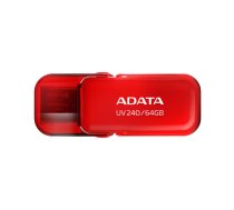 ADATA | USB Flash Drive | UV240 | 64 GB | USB 2.0 | Red | AUV240-64G-RRD | 4711085943118