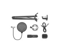 Mikrofon Genesis Radium 300 XLR Statyw, popfiltr (NGM-1695) | NGM-1695 | 5901969426656