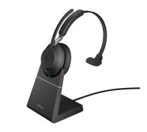 Jabra Evolve2 65 USB-A UC Mono with Charging Stand - Black | 26599-889-989 | 5706991023060
