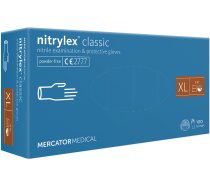 Mercator nitrylex® nitrila cimdi bez pūdera, zili, XL izmērs 100gab