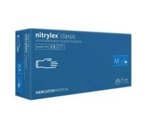 Mercator nitrylex® nitrila cimdi bez pūdera, zili, M izmērs 100gab