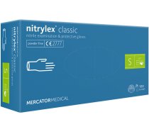 Mercator nitrylex® nitrila cimdi bez pūdera, zili, S izmērs 100gab