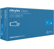 Mercator nitrylex® nitrila cimdi bez pūdera, zili, M izmērs 100gab