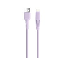 Setty KSA-L-1.529 data transfer and charging cable | USB-A to Lightning | 10.5W | 1.5m | purple (GSM165722)
