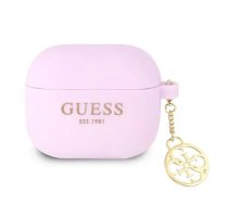 GUESS GUA3LSC4EU 4G Charm silicone case for Apple AirPods 3, purple (GUA3LSC4EU)