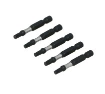 Draumet Uzgalis trieciena 1/4 50mm Torx T20 S2 5gab. Impact socket 1/4 50mm Torx T20 S2 5pcs. (5907078990309)