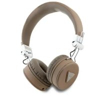 GUESS bluetooth ENC Over-Ear Headphones GUBH70PGTSPSW Brown | Brown Grained Classic Round Shape (GUBH70PGTSPSW)