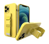 Hurtel Rope case Gel Lanyard Cover with Chain for Purse Lanyard Xiaomi Redmi Note 10 5G / Poco M3 Pro, Yellow (76168-uniw)