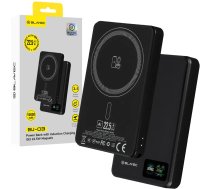 Blavec BJ-03 Slim Power Bank | 10,000 mAh | 22.5W | USB-C, MagSafe, Wireless | black (AKUM1007)