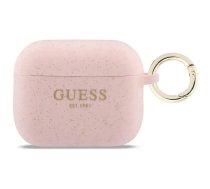 GUESS Silicone Glitter Ring Case for AirPods Pro 3, pink (GUAP3SGGEP)