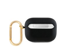 GUESS PU Grained Classic Logo Case for AirPods Pro, Black (GUAPPGUGMK)