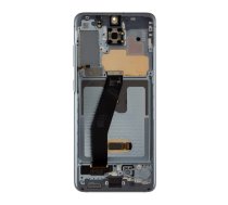 SAMSUNG LCD display + Touch + Front Cover Unit G980/G981 Galaxy S20 Cloud Blue, No Camera (Service Pack) (GH82-31432D)