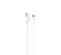 Devia data transfer and charging cable | USB-A to Micro USB | 10.5W | 1m | white (BRA004950)