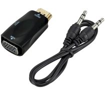 Fusion Accessories HDMI to VGA (+audio) fusion video signal converter, black (FUSHDVGAWH)