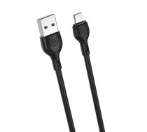 XO NB200 data transfer and charging cable | USB-A to Lightning | 10.5W | 1m | black (GSM111862)