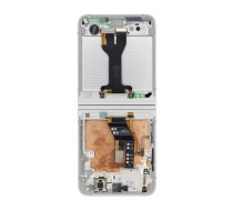 SAMSUNG LCD display + Touch Unit + Front Cover F741 Galaxy Z Flip 6 5G White (Service Pack) (GH82-35013F)
