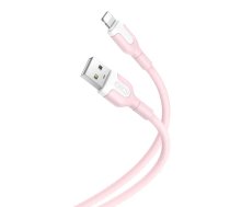 XO NB212 data transfer and charging cable | USB-A to Lightning | 10.5W | 1m | pink (GSM117360)