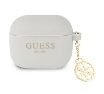 GUESS 4G Charms Silicone Case for AirPods 3, Grey (GUA3LSC4EG)