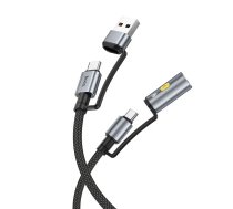 Hoco U138 data transfer and charging cable | USB-A to USB-C | QC 3.0 | 60W | 1.2m | black (6942007639026)