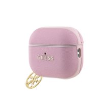 GUESS Saffiano 4G Charm Case for AirPods Pro 2 in Pink (GUOAP2SAC4GMP)